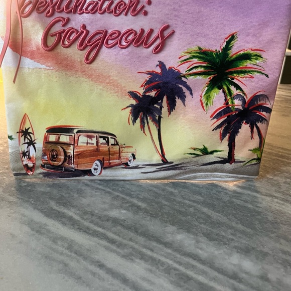 Vintage 🏝Merle ☀️Norman 🏝cosmetics ☀️🏝bag 🏝travel ☀️😂size toiletry 🏝☀️ - Picture 8 of 16